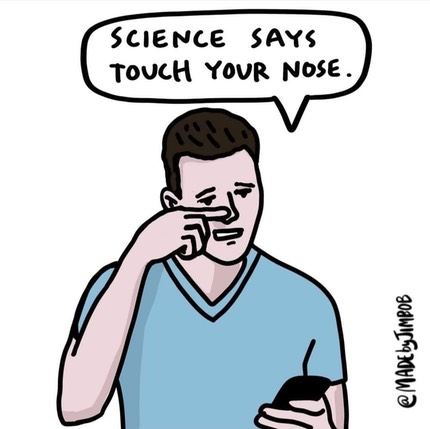Science says touch your nose